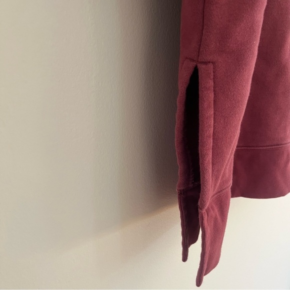 Athleta 24/7 Funnel Turtle Neck Oversized Sweatshirt Maple Red Size Small - Picture 7 of 10
